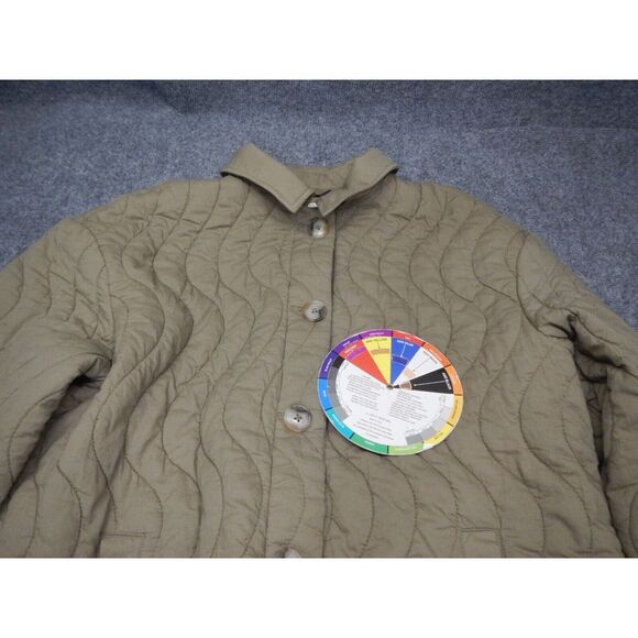 Madewell Belrose Quilted Lightweight Jacket Size Large Light Green NC583 - Picture 2 of 9